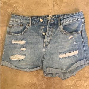 High waisted shorts